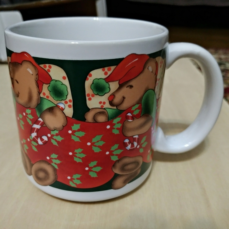 1988年デーキン社製/DAKIN/BEAR-RY CHRISTMAS/ベアリークリスマスマグカップ