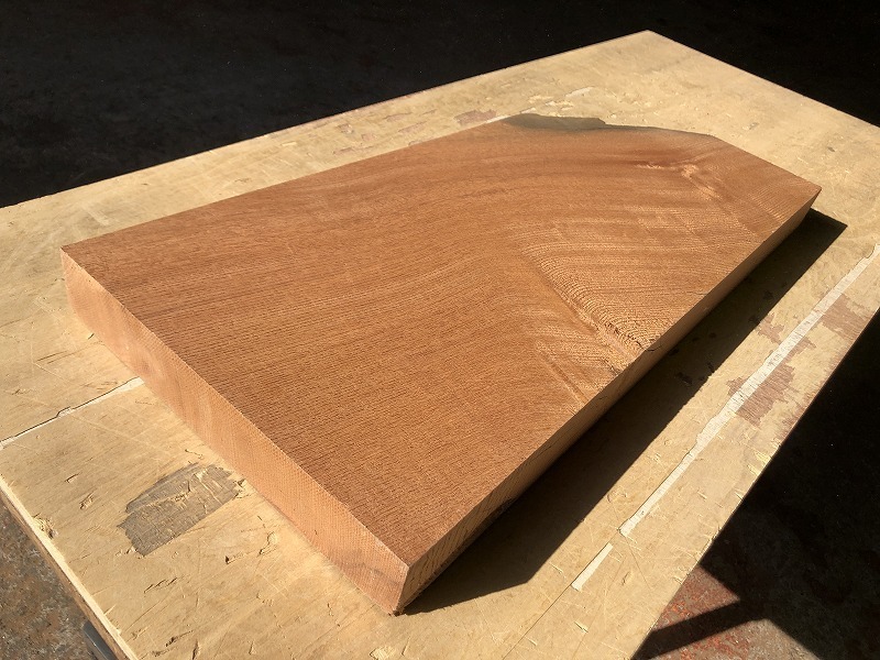 送料無料！【S54A】神代欅 茶神代 650×187～316×54㎜ 板材 乾燥材 木工 DIY 材木 天然木 無垢材 《銘木すずめや》