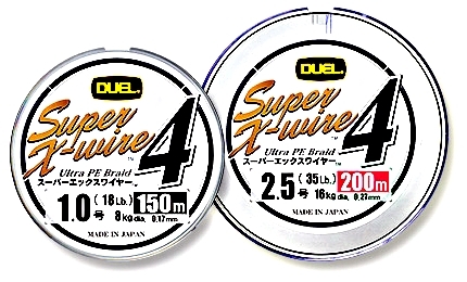 限定特価　DUEL　SUPER　X-WIRE4　150m1.2号シルバー　税込即決　スーパーエックスワイヤー4本組