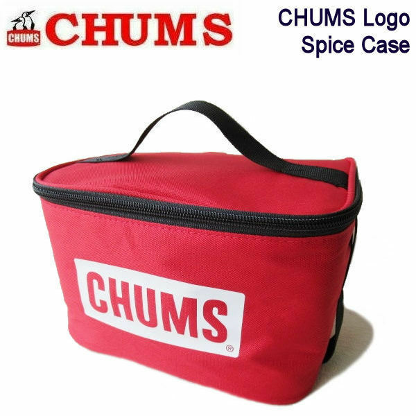 チャムス ロゴスパイスケース★CHUMS Logo Spice Case CH60-3378　調味料入れ キャンプ アウトドア ランチボックスケースでも！　レッド