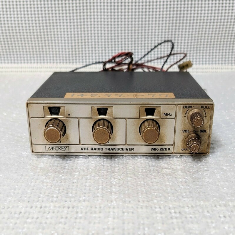 MICKEY VHF RADIO TRANSCEIVER MK-220X ミッキー 受信機 ラジオトランシーバー　動作未確認　現状品