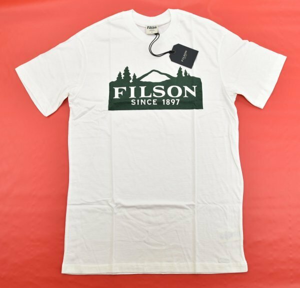 送料無料4★Filson★フィルソン Ranger Graphic T-シャツ size:S ホワイトシーン