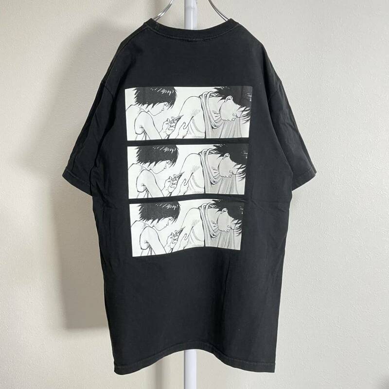 17AW supreme AKIRA Syringe Tee Tシャツ ブラック シュプリーム アキラ マンガ プリント ロゴ f403