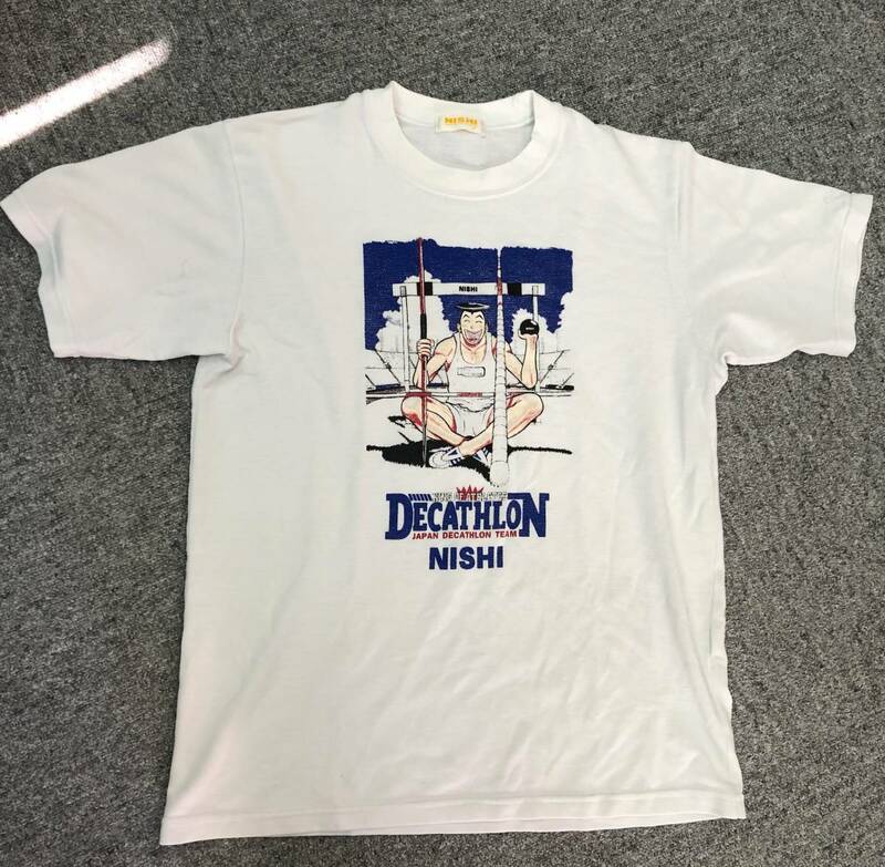 Tシャツ DECATHLON NISHI デカトロン インターハイ限定 ティシャツ 白 ホワイト 231108-376