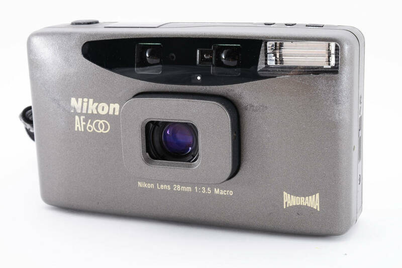 【美品 動作確認済】Nikon AF600 Panorama Gray 35mm Point & Shoot Film Camera ニコン コンパクトカメラ #0075