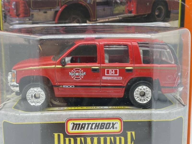 Matchbox Premiere Fire Collection Seattle Chevy Tahoe マッチボックス ファイヤー コレクション シボレー タホ アメ車 ミニカー