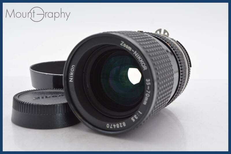 ★実用美品★ ニコン Nikon NIKKOR 35-70mm F3.5 Ai-s フード、後キャップ付 ★完動品★ 同梱可 #tk2533