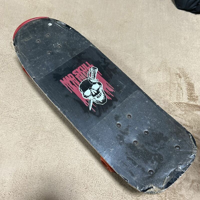 Vintage 1980's Mad Skull complete Oldschool skateboard, original condition