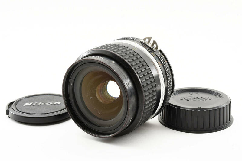【動作良好品★】前後キャップ付属★ ニコン Nikon Ai-S Nikkor 24mm F2 #M10200