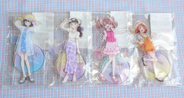 デリシャスパーティプリキュア サマーバケーション アクリルスタンドセット 和実ゆい/菓彩あまね/芙羽ここね/華満らん 未開封 デパプリ