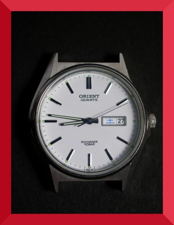オリエント ORIENT クォーツ 3針 デイデイト 男性用 メンズ 腕時計 W894 ジャンク