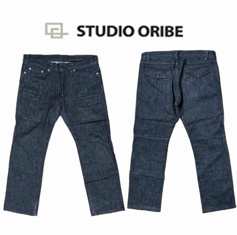 STUDIO ORIBE スタジオ オリべ サイズ5 コットン 100% 日本製 made in japan メンズ デニム パンツ ボトムス 