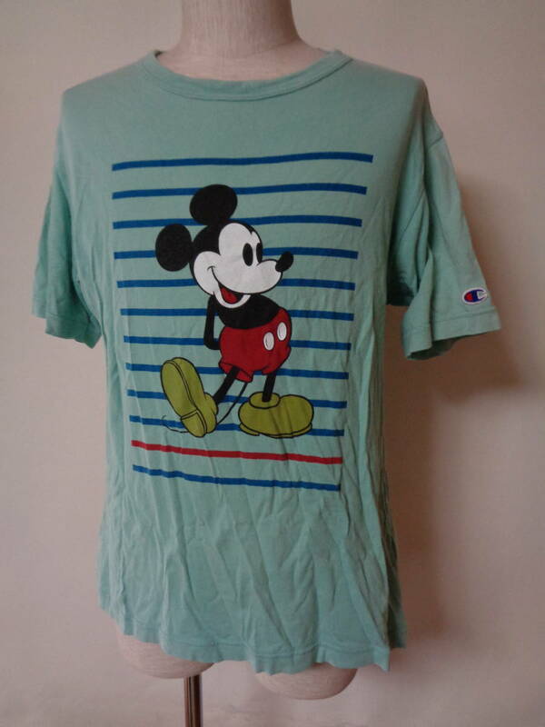 Champion チャンピオン Disney ディズニー ミッキーマウス 半袖 Tシャツ M 