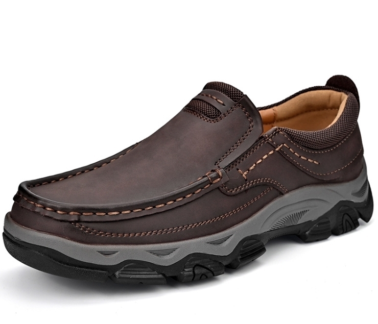 メンズ カジュアル　ローファー　革靴　 快適　ウオーキングシューズ　履きやすい　柔らか　防滑　PT369-1