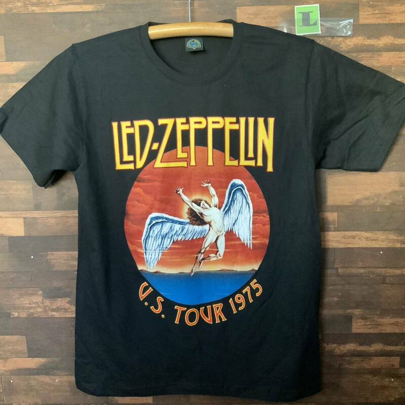 レッドツェッペリン Led Zeppelin Tシャツ　Lサイズ　ロックバンド　両面プリント