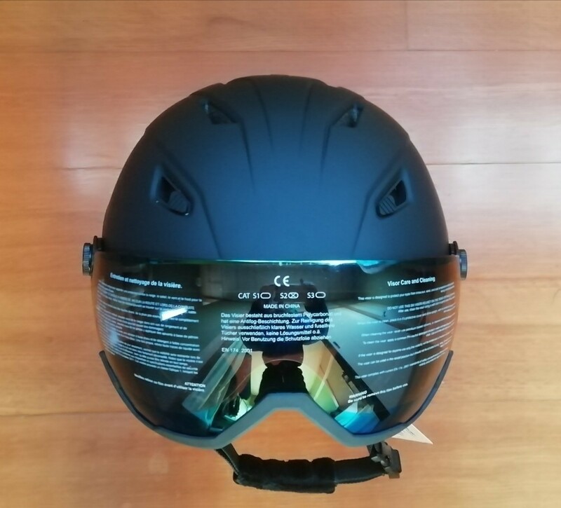 新品未使用 バイザー ヘルメット サイズ L（58cm～61cm）カラー マットブラック スノーボードヘルメット スキーヘルメット ゴーグル