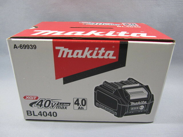 税込 マキタ バッテリー BL4040　40V max　4.0Ah　■ 未使用保管品 makita 40Vmax 4.0Ah リチウムイオンバッテリー　
