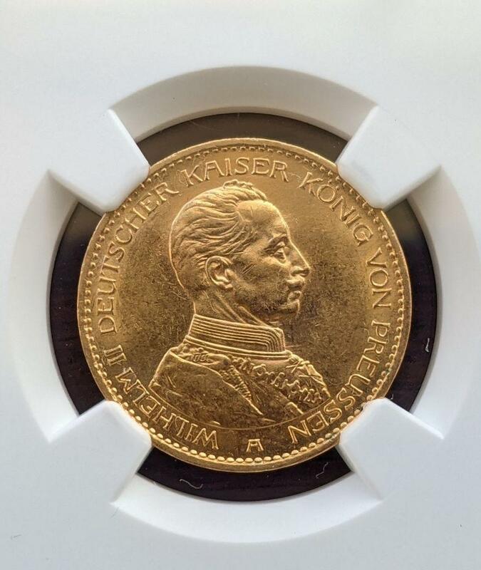 1913年A ドイツ プロイセン 20マルク金貨 ヴィルヘルム2世 NGC AU アンティークコイン イギリス 英国 フランス イタリア ヴィンテージ 古銭