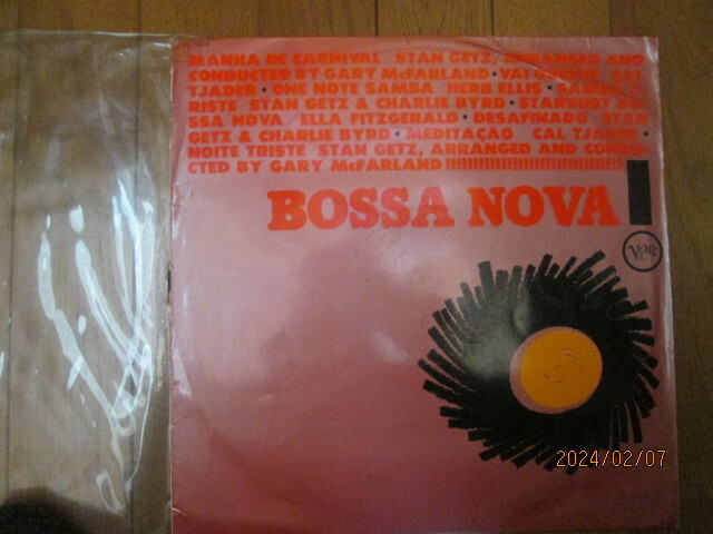 BOSSA NOVA! LP版スタン・ゲッツ カル・ジェイダー他　ボサ・ノバの祭典　日本コロムビア　激安価格早い者勝ちです。
