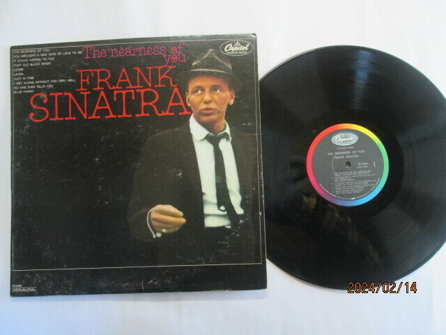ビンテージ輸入盤FRANK SINATRA / The nearness of you Capitol PC-3450 LP10曲　激安価格早い者勝ち
