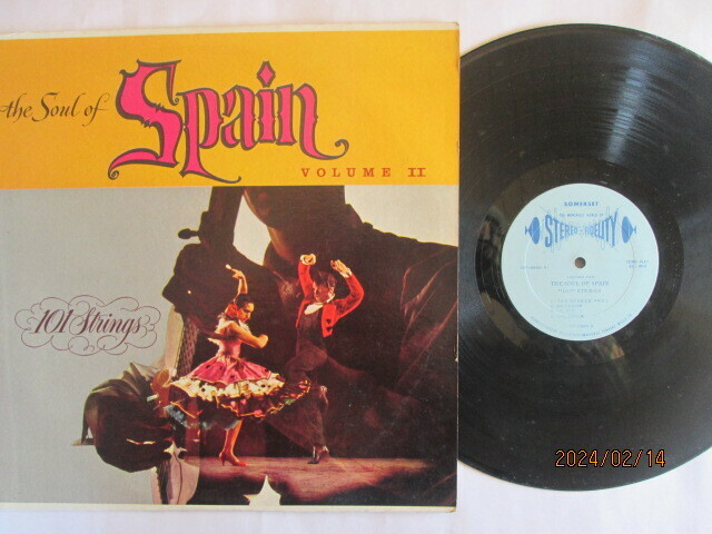 【珍品】裏面に(FEB 7 1964 YOKOSKA 刻印）THE SOUL OF SPAIN オーケストラ・THE SOUL OF SPAIN VOLUM Ⅱ・US輸入盤LP　激安価格早い者勝ち