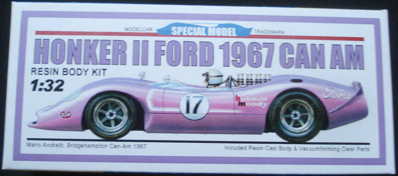 ○SPECIAL MODEL／HONKER Ⅱ FORD1967 CANAM (1 ／32) スロットボディー ウィンドウパーツ