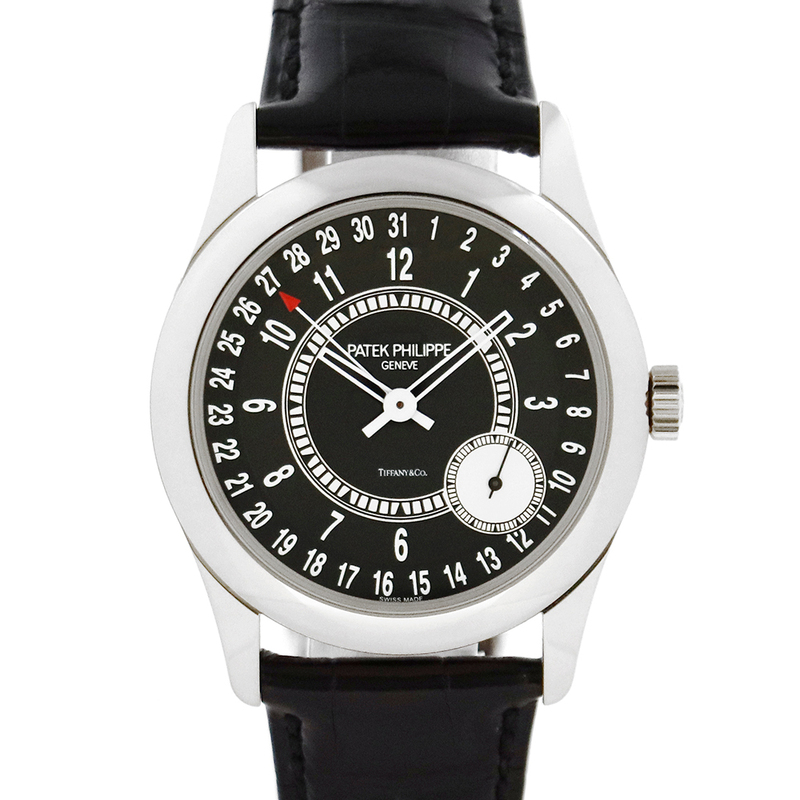 パテックフィリップ（PATEK PHILIPPE） カラトラバ 6006G-010 ティファニーWネーム 18Kホワイトゴールド 39mm Tiffany&Co. 腕時計 メンズ