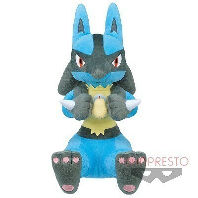 【ルカリオ】ポケットモンスター もぐもぐタイム めちゃでかぬいぐるみ 座高約45cm 超BIGぬいぐるみ タグ付き 新品 ポケモン PW