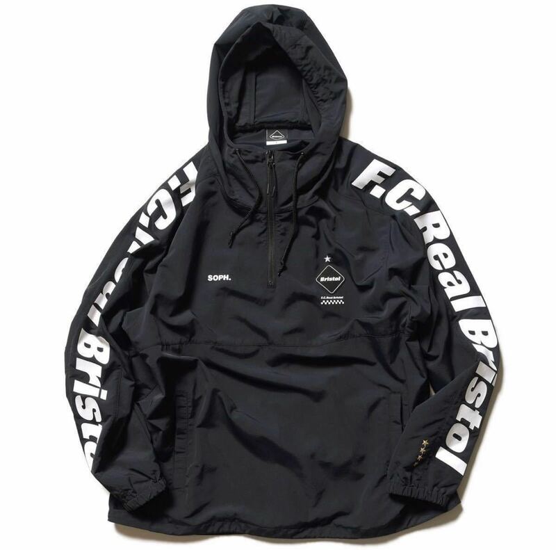 【レターパックプラス対応】 FCRB f.c real bristol エフシーレアルブリストル SOPHNET ソフネット ANORAK アノラック ブルゾン BLACK 黒