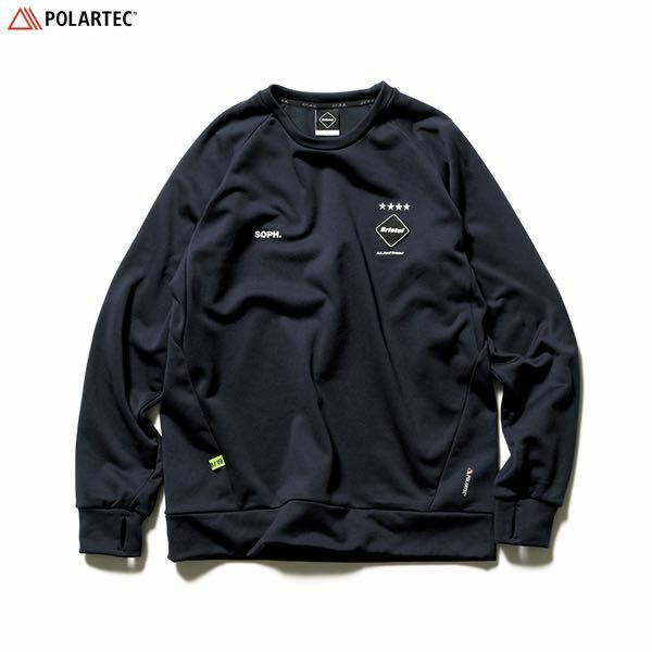 【ほぼ新品】 18AW 19 FCRB f.c real bristol エフシーレアルブリストル SOPHNET ソフネット POLARTEC FLEECE CREW NECK TOP スウェット