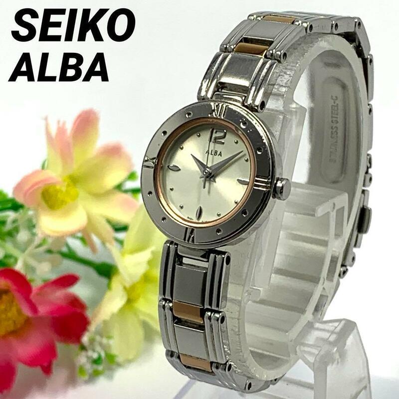 600 SEIKO ALBA セイコー アルバ レディース 腕時計 新品電池交換済 クオーツ式 人気 希少 ビンテージ レトロ アンティーク