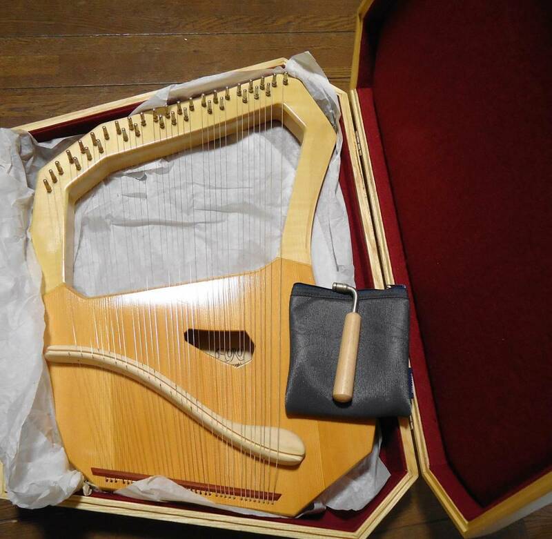 コロイ ソプラノ ライアー 35弦 楽器 竪琴リラ 木製ケース・調弦器付