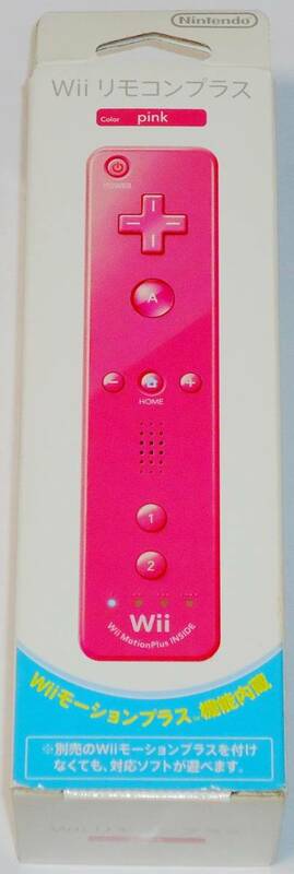 送料無料 新品 Wii リモコンプラス ピンク ジャケット・ストラップ付 任天堂 純正 外箱付き Wii U pink