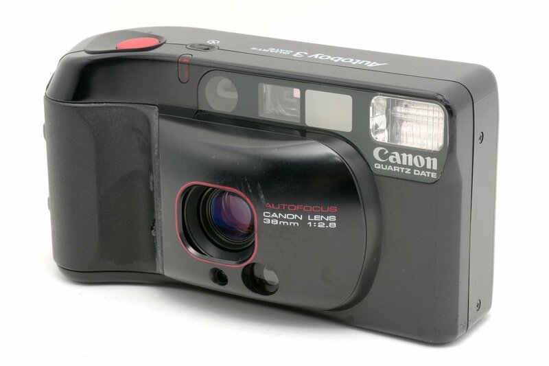 【良品】Canon Autoboy 3 QUARTZ DATE 38mm F2.8 キヤノン オートボーイ3 クオーツデート コンパクトフィルムカメラ #4106