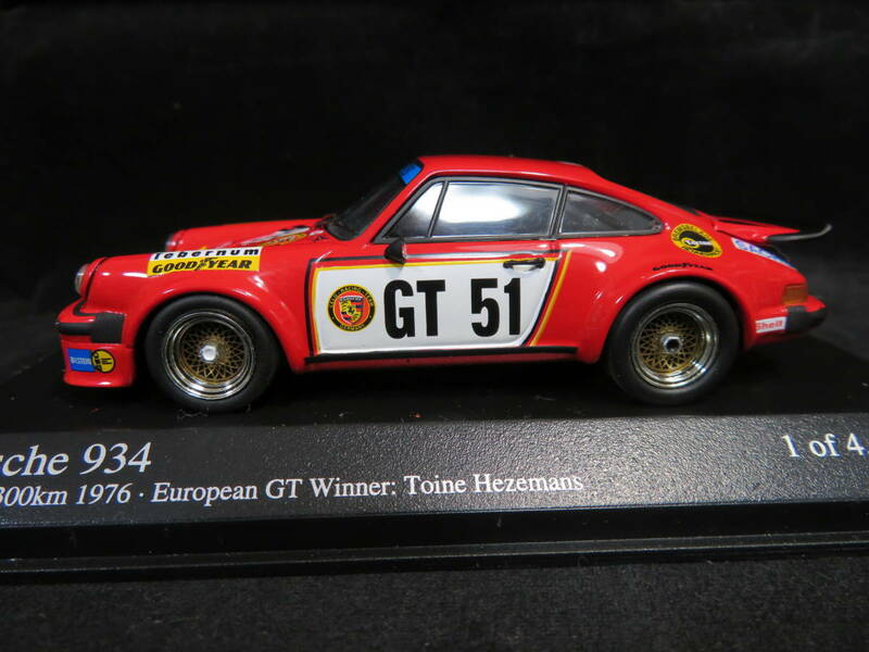 1/43　ポルシェ　934　ウイナー　300Km　EGT　ニュルブルックリンク　1976　＃GT51