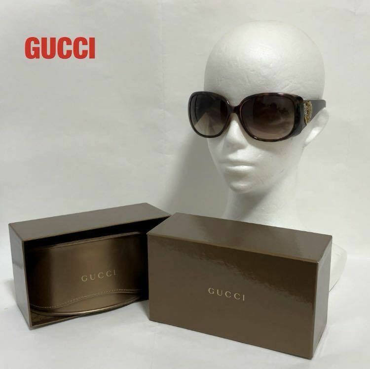 【人気】GUCCI　グッチサングラス　クレストハート　ベッコウ柄　個性的　インポート　ブランドロゴ　ラグジュアリー　付属品付き　GG3067