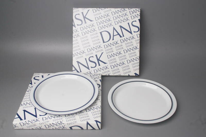 未使用2枚ペア　直径約27㎝　DANSK　BISTRO　プレート　洋食器　皿