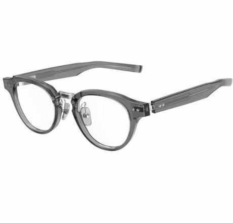 新品 未使用 フォーナインズ 999.9 眼鏡フレーム M-150 8802 クリスタルスモーク × シルバー 純正ケース付