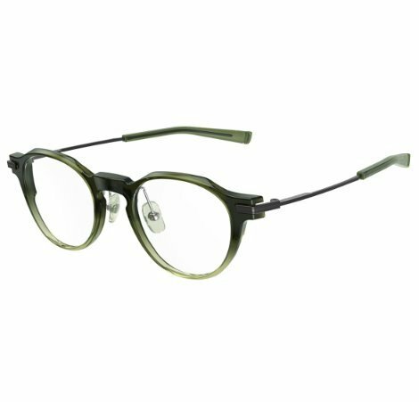 新品 未使用 フォーナインズ 999.9 眼鏡フレーム NPM-141 8540 グラデーショングリーンカーキ × ブラックマット 純正ケース付