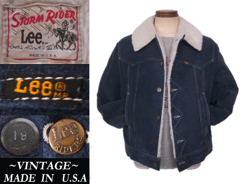 ビンテージ Lee ストームライダーUSAアメリカ製 Storm Rider モールスキン VINTAGE マッコイズ RRL ウエアハウス LEVIS ウエスターナ model