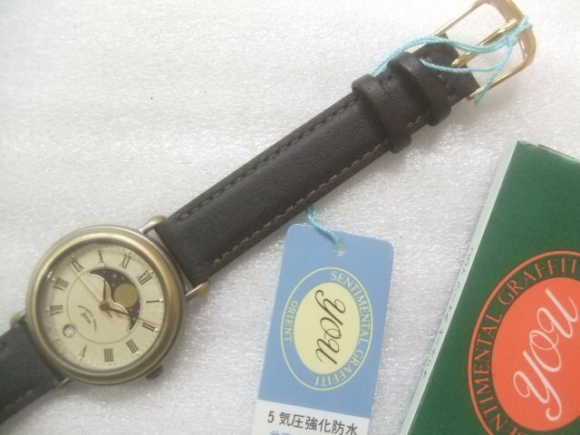 新品高級オリエントムーンフェイスYouクオーツ腕時計定価18000円　Z309