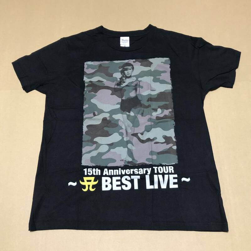 浜崎あゆみ　ayumi hamasaki　15th Anniversary TOUR -A BEST LIVE-　Tシャツ　黒　Mサイズ　USED　★★★送料無料★★★　入手困難