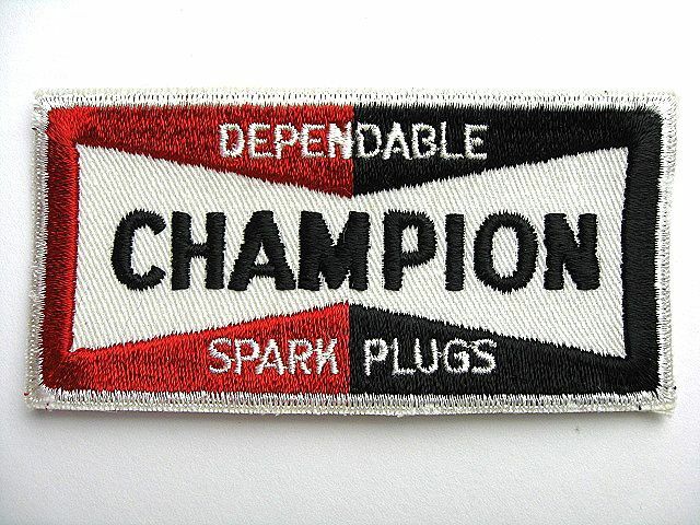NOS！1970’s CHAMPION チャンピオン スパークプラグ ビンテージ 小ワッペン 検 500TX テンダーロイン BUCO ファイヤーストーン RT MOTO 3