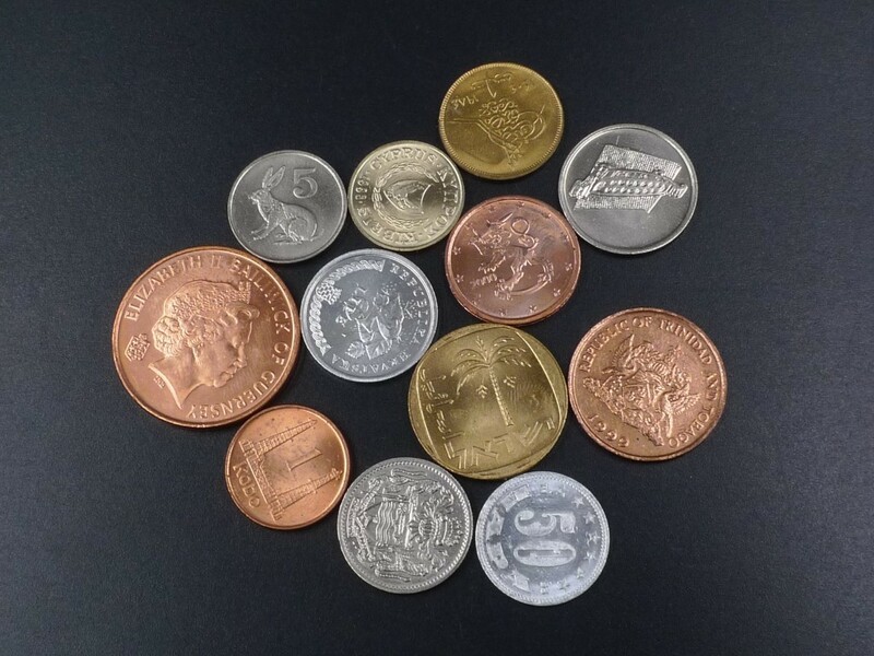 世界貨幣12枚 硬貨 ユーゴスラビア イスラエル クロアチア キプロス マレーシア ジンバブエ ガイアナ フィンランド エジプト など コイン