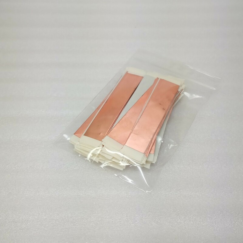 銅箔テープ 100枚セット 粘着テープ付き 導電性テープ シールド処理 静電対策等