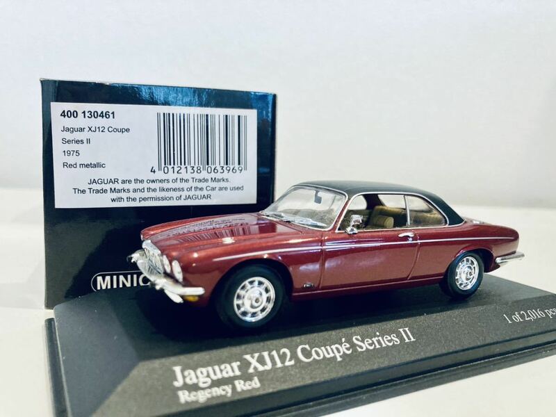 【送料無料】 1/43 Minichamps Jaguar ジャガー XJ12 Coupe シリーズⅡ 1975 Red metallic