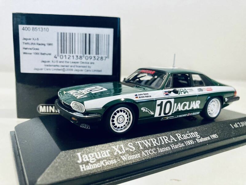 【送料無料】1/43 Minichamps Jaguar ジャガー XJ-S TWR/JRA Racing Hahne/Goss Winner Bathurst 1000 1985