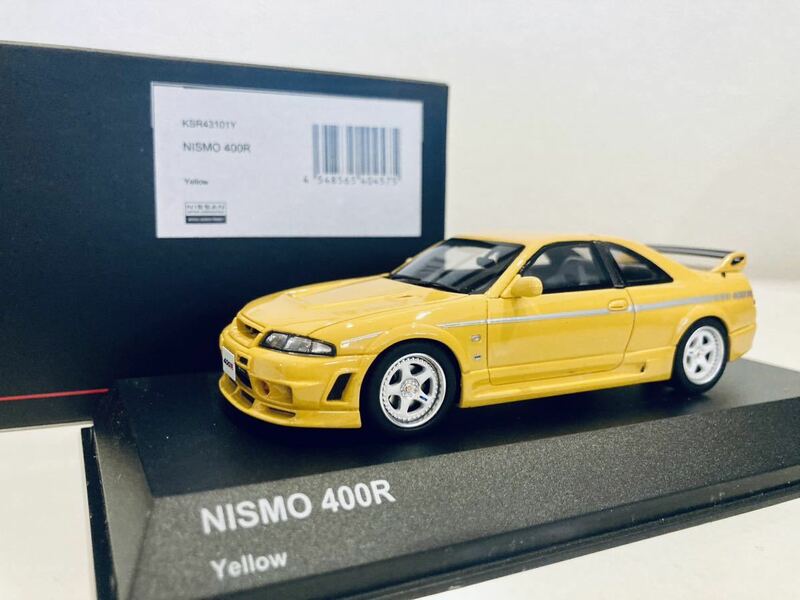 【送料無料】1/43 京商 日産 Nissan NISMO 400R (R33) Yellow