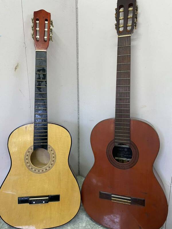 アコースティックギター 2本セット　鈴木バイオリン　一つ不明　ギター(0208c4)