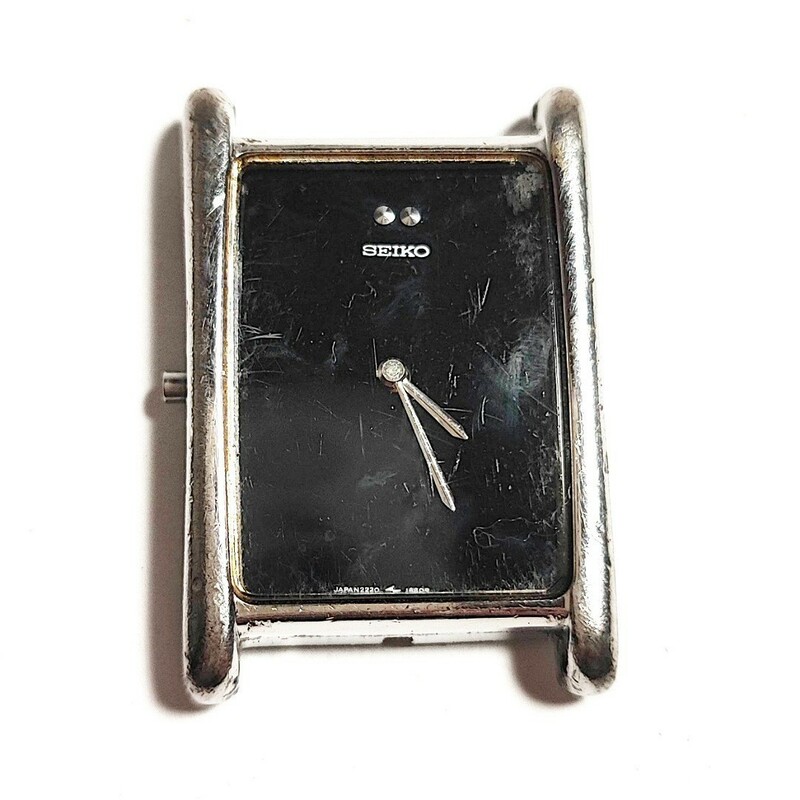 SEIKO セイコー SILVER 885 銀製 シルバー 手巻き 2220-3560 メンズ腕時計 ジャンク G112